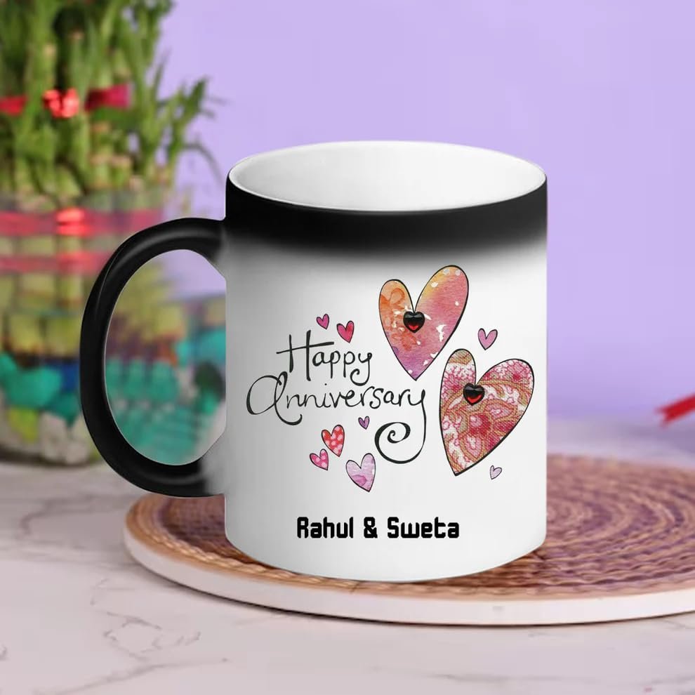 GiftNFeel Personalized Anniversary Magic Mug