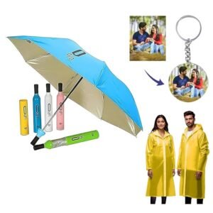 GiftNFeel Bottle Shape Umbrella with Eco-Friendly EVA Poncho Raincoat