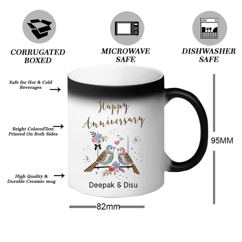 GiftNFeel Personalized Anniversary Magic Mug - Image 2
