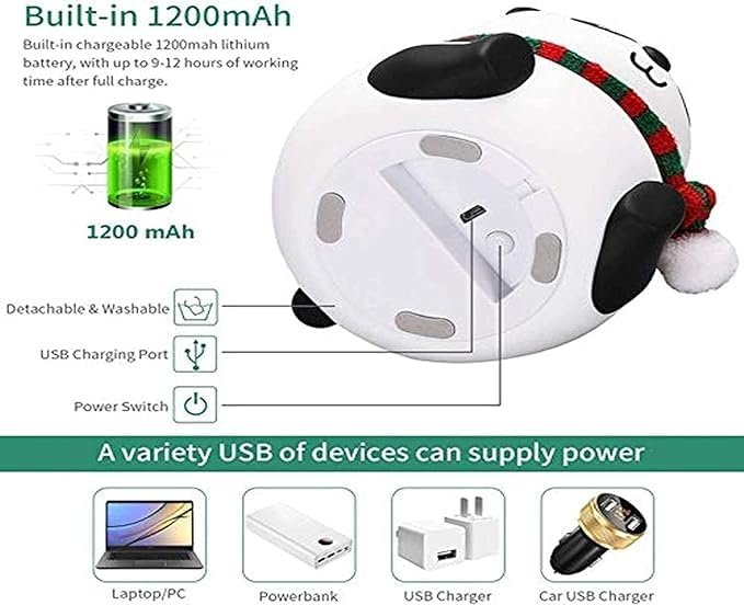 GiftNFeel Rechargeable Silicone Panda Night Lamp - Image 2