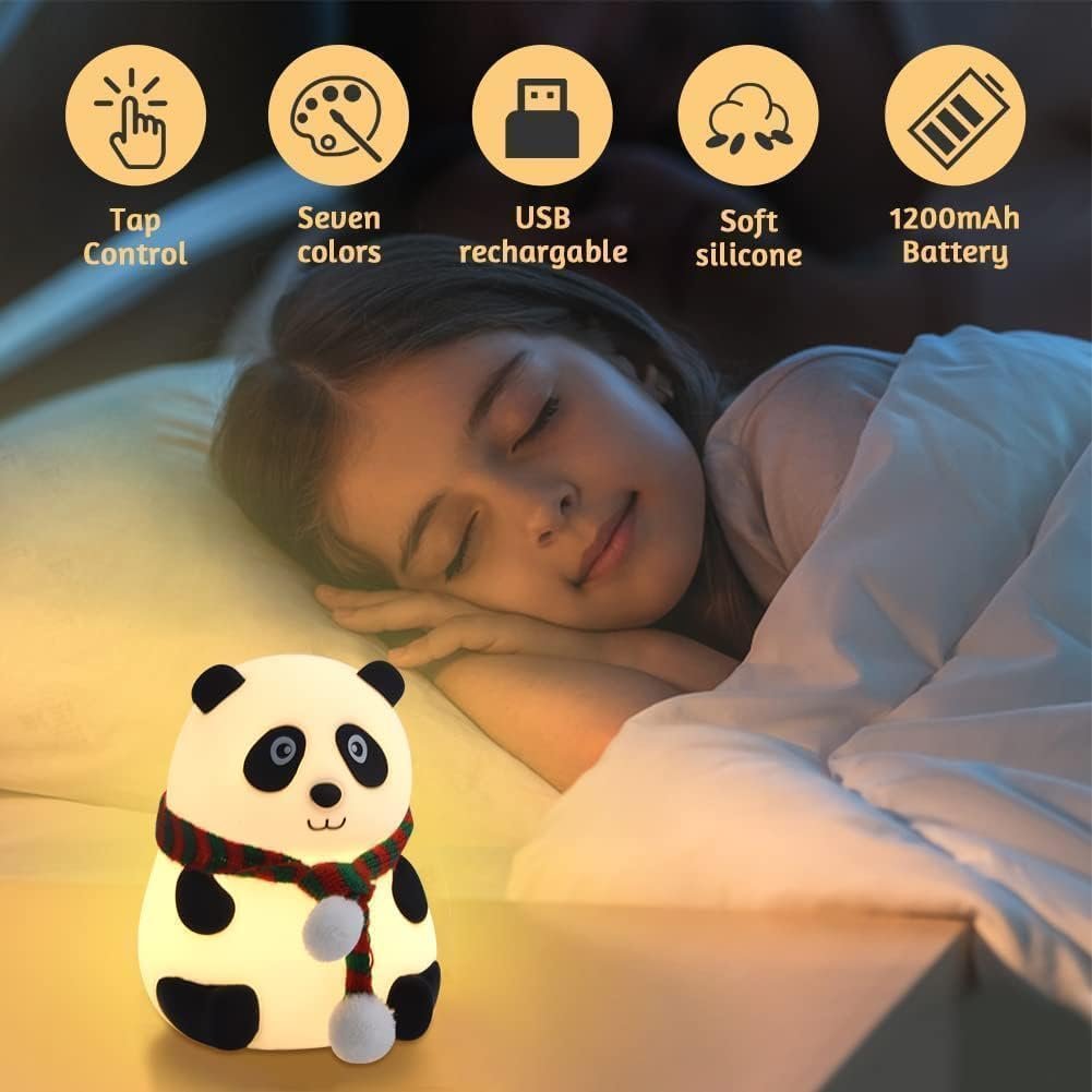 GiftNFeel Rechargeable Silicone Panda Night Lamp - Image 4